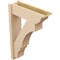 Ekena Millwork 8-in W x 26-in D x 38-in H Balboa Trad Rough Cedar Woodgrain TimberThane Outlooker, Primed Tan OUTUR080X26X38BOA04RCPR - alternate 6